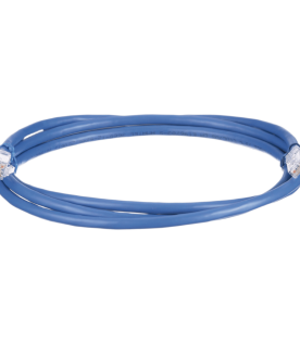 Cable de Parcheo UTP, Cat6A, 24 AWG, CM, Color Azul, 0.91 Metros (3 Pies)