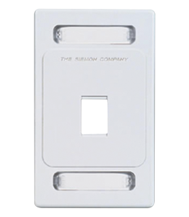 Placa de Pared Keystone de 1 Salida, Color Blanco, para Jacks Keystone Z-MAX y MAX