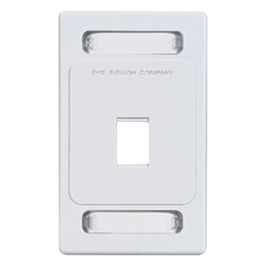 Placa de Pared Keystone de 1 Salida, Color Blanco, para Jacks Keystone Z-MAX y MAX