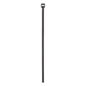 Cincho de Nylon 6.6 de Bloqueo, 203 mm largo x 2.5mm ancho, Color Negro, Exterior Resistente a Rayos UV, Paquete de 100pz