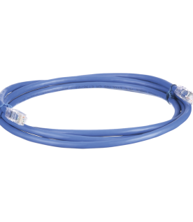 Cable de Parcheo UTP, Cat6A, 24 AWG, CM, Color Azul, 2.13 Metros (7 Pies)