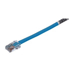 Cable de Parcheo TX5, UTP Cat5e, 24 AWG, CM, Color Azul, 0.3 Metros (1 Pie)