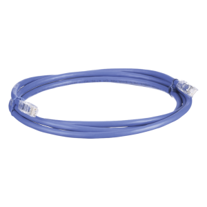 Cable de Parcheo UTP, Cat6A, 24 AWG, CM, Color Azul, 1.52 Metros (5 Pies)