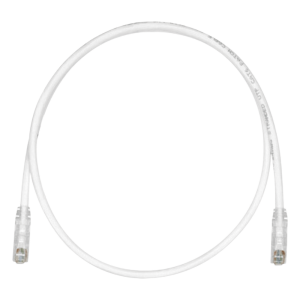 Cable de Parcheo TX6, UTP Cat6, 24 AWG, CM, Color Blanco Mate, 4.57 Metros (15 Pies)