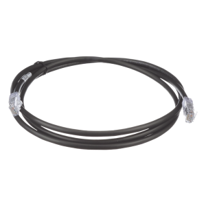 Cable de Parcheo UTP, Cat6A, 24 AWG, CM, Color Negro, 1.52 Metros (5 Pies)