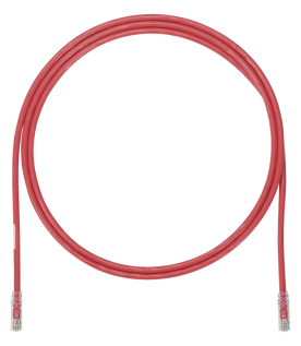 Cable de Parcheo UTP, Cat6A, 24 AWG, CM, Color Rojo, 0.91 Metros (3 Pies)