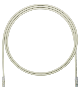 Cable de Parcheo UTP, Cat6A, 24 AWG, CM, Color Gris, 0.91 Metros (3 Pies)