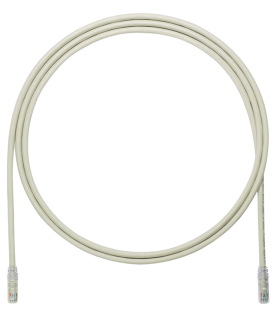 Cable de Parcheo UTP, Cat6A, 24 AWG, CM, Color Gris, 2.13 Metros (7 Pies)