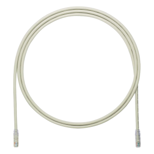 Cable de Parcheo UTP, Cat6A, 24 AWG, CM, Color Gris, 2.13 Metros (7 Pies)