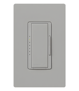 Atenuador de pared inalámbrico Maestro RF para RadioRA 2 y RA2 Select, 250 W LED/CFL, neutro opcional, color gris