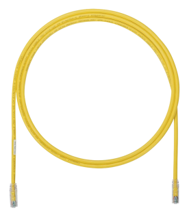 Cable de Parcheo UTP, Cat6A, 24 AWG, CM, Color Amarillo, 5.49 Metros (18 Pies)