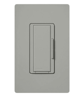 Atenuador remoto auxiliar de pared para control multiubicación, sistema RadioRA 2 Maestro RF, color gris
