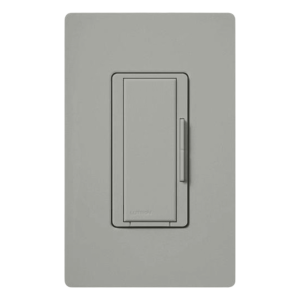 Atenuador remoto auxiliar de pared para control multiubicación, sistema RadioRA 2 Maestro RF, color gris