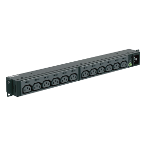 PDU Básico para Distribución de Energía, Enchufe de Entrada NEMA L6-20P, Con 13 Contactos C13, Instalación Horizontal de 19in, 1UR, 20 Amp, 220 Vca
