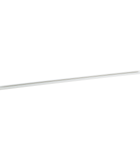 Canaleta LD3 de PVC rígido, con cinta adhesiva para instalación sin herramientas, 19.6 x 12 x 1828.8 mm, Color Blanco