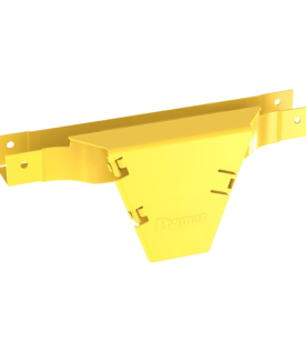 Accesorio en T con Conexión Horizontal y Bajada Vertical a 90º, Para Canaletas FiberRunner™ 2x2, Color Amarillo