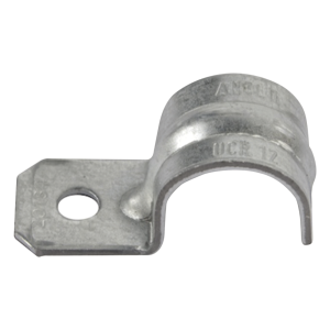Abrazadera tipo Uña para Tubo Conduit Pared Gruesa y Conduit PVC de 3/4 (19 mm).