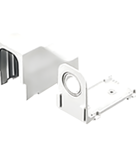 Accesorio Para Techo Falso/Entrada, Con Conexión Tubería 1/2 a 1 In, Compatible con Canaletas LD3, LD5 y LD10, Color Blanco