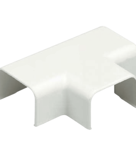 Accesorio en "T", para uso con canaleta LD10, material ABS, Color Blanco