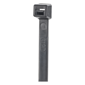 Cincho de Nylon 6.6 StrongHold™, 100mm largo x 2.5mm ancho, Color Negro, Exterior Resistente a Rayos UV, Paquete de 100pz