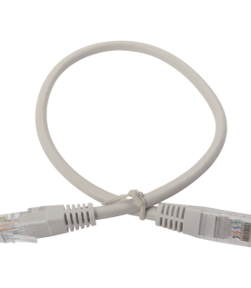 Cable de Parcheo UTP Cruzado Cat6 0.4 Metros (1.31 Pies) - Gris