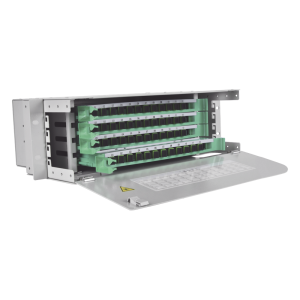 Distribuidor de Fibra Óptica para 48 Empalmes, con 48 Acopladores SC/APC y 48 Pigtails, 19, 3 UR