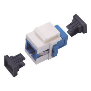 Acoplador Keystone de Fibra Óptica Monomodo SC/PC Simplex a SC/PC Simplex