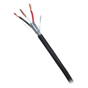 Bobina de 305 m (1000 ft) / Cable para Alarma 3x18 AWG / Blindado / Negro