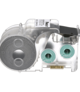 Casete de 350 Etiquetas Autolaminadas de 19 x 19 mm (0.75 x 0.75 pulgadas), para Cables de 2 a 4.1 mm (0.08 a 0.16 pulgadas) de Diámetro, Área de Impresión Color Blanco