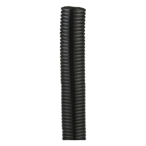 Tubo Corrugado Abierto para Protección de Cables, 1in (25.4 mm) de Diámetro, 30.5 m de Largo, Color Negro