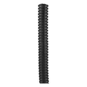 Tubo Corrugado Abierto para Protección de Cables, .25in (6.4 mm) de Diámetro, 30.5 m de Largo, Color Negro