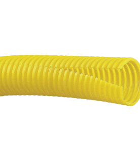 Tubo Corrugado Abierto para Protección de Cables, 1.50in (38.1 mm) de Diámetro, 3.1 m de Largo, Color Amarillo