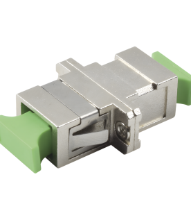 Módulo Acoplador de Fibra Óptica Simplex SC/APC a SC/APC Compatible con Fibra Monomodo