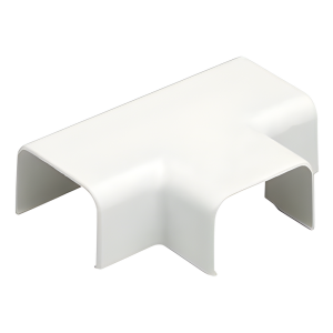 Conexión en "T", para uso con canaleta LD5, material ABS, Color Blanco Mate