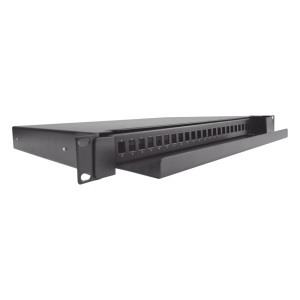 Distribuidor de Fibra Óptica Deslizable, Vacío, 19 Pulgadas (48.26 cm), Acepta 24 Adaptadores LC Duplex o LC Simplex o 24 SC Simplex, 1U