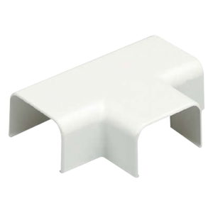 Accesorio en "T", para uso con canaleta LD10, material ABS, Color Blanco Mate