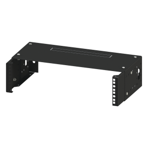 Rack Abierto de montaje en Pared, de 19in, Profundidad Ajustable (8" a 12") de 2.5 Unidades de rack, con Capacidad de Crecimiento.