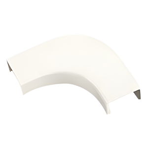 Curva de radio controlado, para uso con canaleta LD5, material ABS, Colo Blanco Mate
