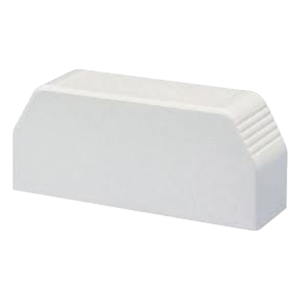 Tapa final, para uso con canaleta T70, Material PVC Rígido, Color Blanco Mate
