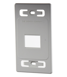 Placa de Pared Modular MAX, de 2 Salidas, Color Blanco