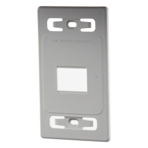 Placa de Pared Modular MAX, de 2 Salidas, Color Blanco