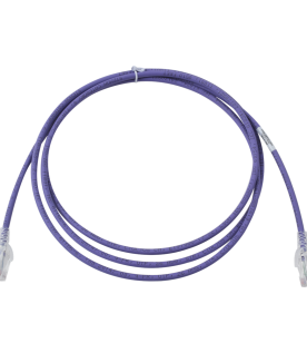 Patch Cord MC6 Modular Cat6 UTP, CM/LS0H, 2.13 Metros (7 Pies), Color Violeta, Versión Bulk (Sin Empaque Individual)