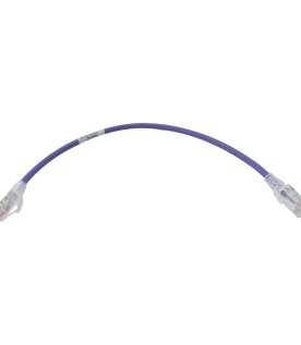 Patch Cord MC6 Modular Cat6 UTP, CM/LS0H, 0.3 Metros (1 Pie), Color Violeta