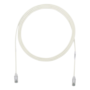 Cable de Parcheo TX6, UTP Cat6, Diámetro Reducido (28AWG), Color Gris, 2.13 Metros (7 Pies)