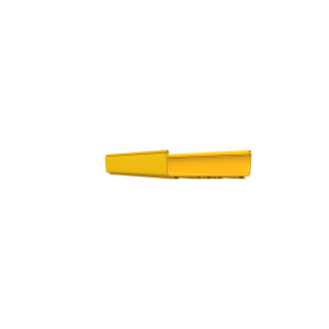 Canaleta FiberRunner™ 12X4, de PVC Rígido, Color Amarillo, 3 m. de Largo