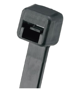Cincho de Nylon 6.6, de 203mm largo x 3.6mm ancho, Color Negro. Paquete de 1000 Piezas