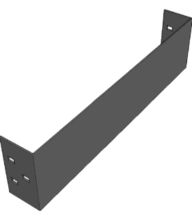 Placa de Cierre para Escalera de Aluminio / Peralte 3 1/4" / Ancho 12" / Incluye Tornillería (CHPCE314X12AK)