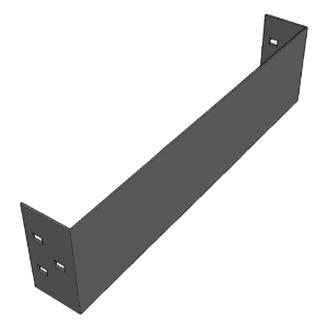 Placa de Cierre para Escalera de Aluminio / Peralte 3 1/4" / Ancho 12" / Incluye Tornillería (CHPCE314X12AK)