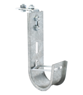 Soporte (Gancho) tipo J-Hook, hasta 28 cables Cat6, ideal para soportar cableado en los espacios de manipulación al aire, Para instalación en interior