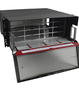 Distribuidor de Fibra Óptica de Alta Densidad LigthVerse *Pro* Para Rack de 48.26 cm (19 Pulgadas), Acepta 16 Placas Plug and Play, Hasta 384 Fibras, 4 UR